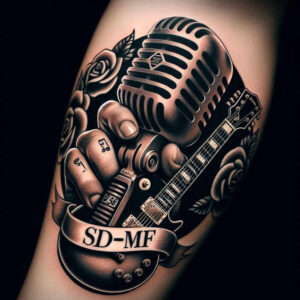 music tattoo design ideas natural blush refined ink embodying perseverance