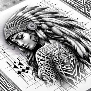 native-life-symbol-tattoo-neotraditional-classic-composition-for-lower-arm – tattoo design ideas free ai generated – Gallery: native-american-women-inkby-ai