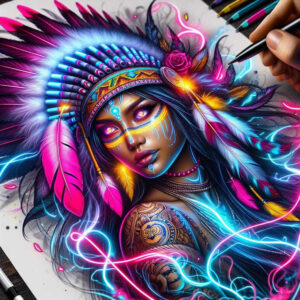 native-sacred-tattoo-neotraditional-modern-classic-for-toe – tattoo design ideas free ai generated – Gallery: native-american-women-inkby-ai