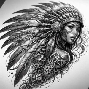 native-eagle-tattoo-realism-tactile-shading-for-arm – tattoo design ideas free ai generated – Gallery: native-american-women-inkby-ai