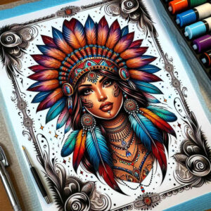 native-symbolic-tattoo-realism-delicate-highlight-for-stomach – tattoo design ideas free ai generated – Gallery: native-american-women-inkby-ai