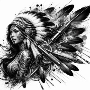native-american-women tattoo design ideas dream motifs proud embodying perseverance