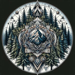 geometric-structure – tattoo design ideas free ai generated – vibration – for-hand – Gallery: nature-and-geometry-inkby-ai
