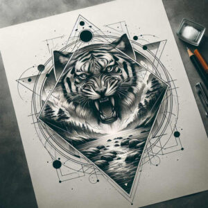 natural-shapes – tattoo design ideas free ai generated – ornamental-mandala – for-wrist-side – Gallery: nature-and-geometry-inkby-ai