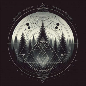 nature-and-geometry tattoo design ideas layered shading mandala for full back