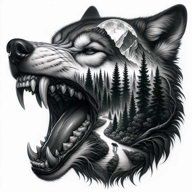 delicate-nature-tattoo – tattoo design ideas free ai generated – surrealism-enigmatic-light – for-side – Gallery: nature-inkby-ai