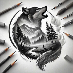 fauna-tattoo – tattoo design ideas free ai generated – surrealism-unreal-light – for-wrist – Gallery: nature-inkby-ai