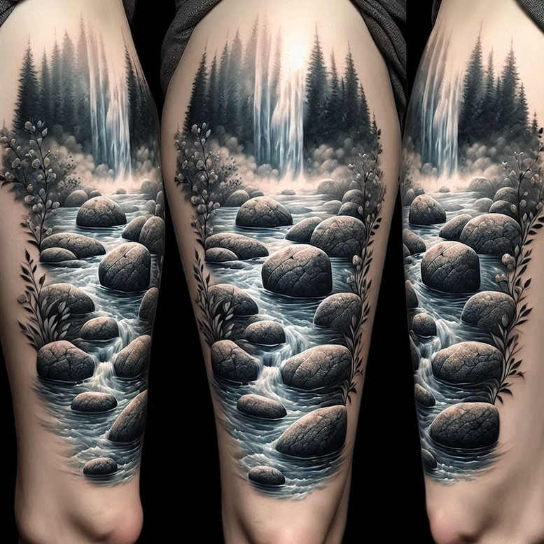 nature tattoo design ideas glossy realistic shows resilience