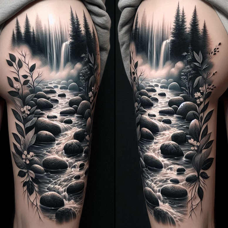 nature tattoo design ideas saturated seasonal for sternum