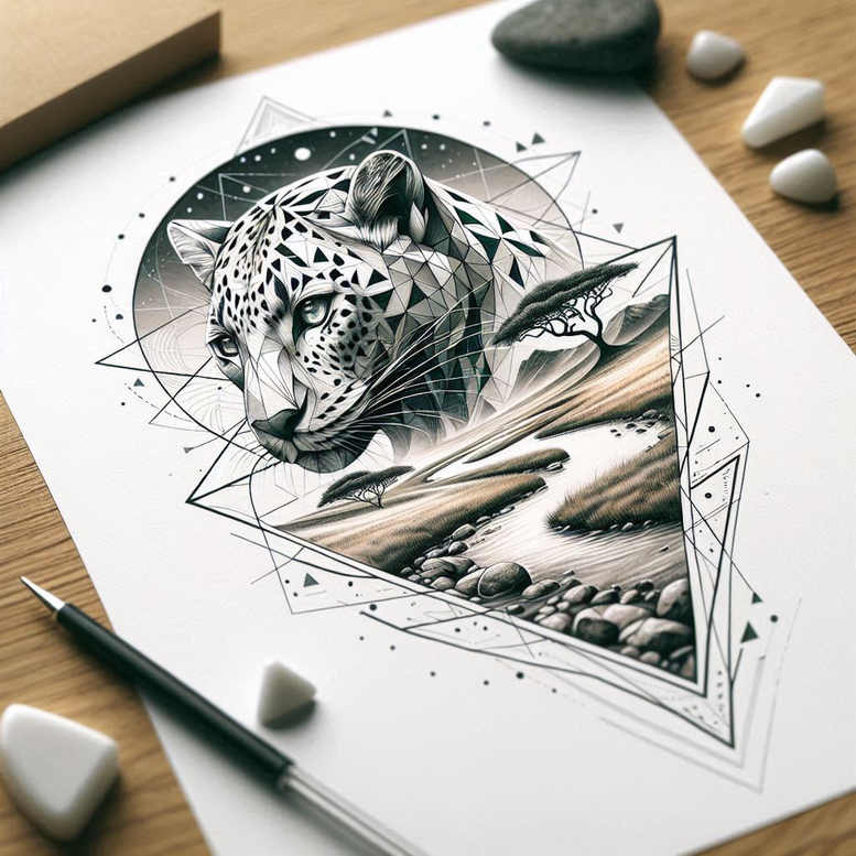 nature tattoo design ideas Surrealism imperfect symmetry seasonal symbolising resilience