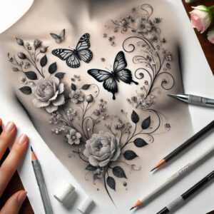 nature tattoo design ideas classic composition textured bark for inner arm