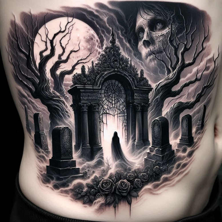 wilderness-tattoo – tattoo design ideas free ai generated – surrealism-unreal – for-fingers – Gallery: nature-inkby-ai