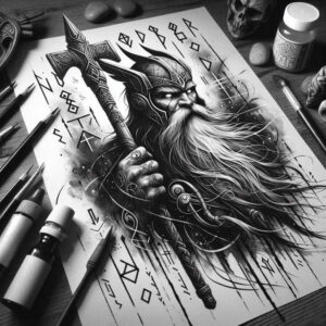 poetry-god-tattoo-silence-realism-realistic-gleam – tattoo design ideas free ai generated – Gallery: odin-inkby-ai
