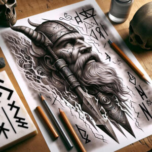 chaos-god-tattoo-hellish-realism-soft-transitions – tattoo design ideas free ai generated – Gallery: odin-inkby-ai