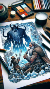 norse-mythology-tattoo-demonic-realism-emotional-realism – tattoo design ideas free ai generated – Gallery: odin-inkby-ai