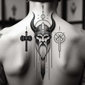 norse-god-odin-melting-realism-depth-shading – tattoo design ideas free ai generated – Gallery: odin-inkby-ai