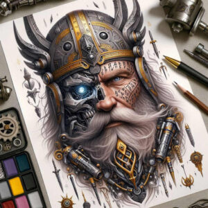 odin-power-tattoo-dark-neotraditional-clean-fill – tattoo design ideas free ai generated – Gallery: odin-inkby-ai