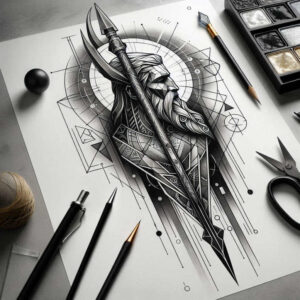 god-of-wisdom-tattoo-witchcraft-surrealism-phantom-shadows – tattoo design ideas free ai generated – Gallery: odin-inkby-ai