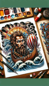 rune-god-tattoo-macabre-neotraditional-clean-fill – tattoo design ideas free ai generated – Gallery: odin-inkby-ai