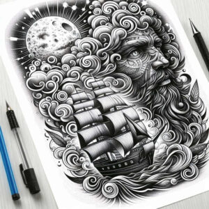 odin-knots-tattoo-moody-realism-detail-accuracy – tattoo design ideas free ai generated – Gallery: odin-inkby-ai