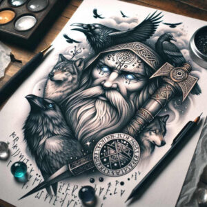 odin-magic-tattoo-invisible-entity-neotraditional-artful-color – tattoo design ideas free ai generated – Gallery: odin-inkby-ai