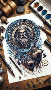 fate-god-tattoo-gagged-neotraditional-artful-color – tattoo design ideas free ai generated – Gallery: odin-inkby-ai