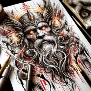 odin-runes-tattoo-bloodcurdling-realism-refined-contrast – tattoo design ideas free ai generated – Gallery: odin-inkby-ai