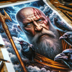 knowledge-god-tattoo-abyss-surrealism-psychological-depth – tattoo design ideas free ai generated – Gallery: odin-inkby-ai