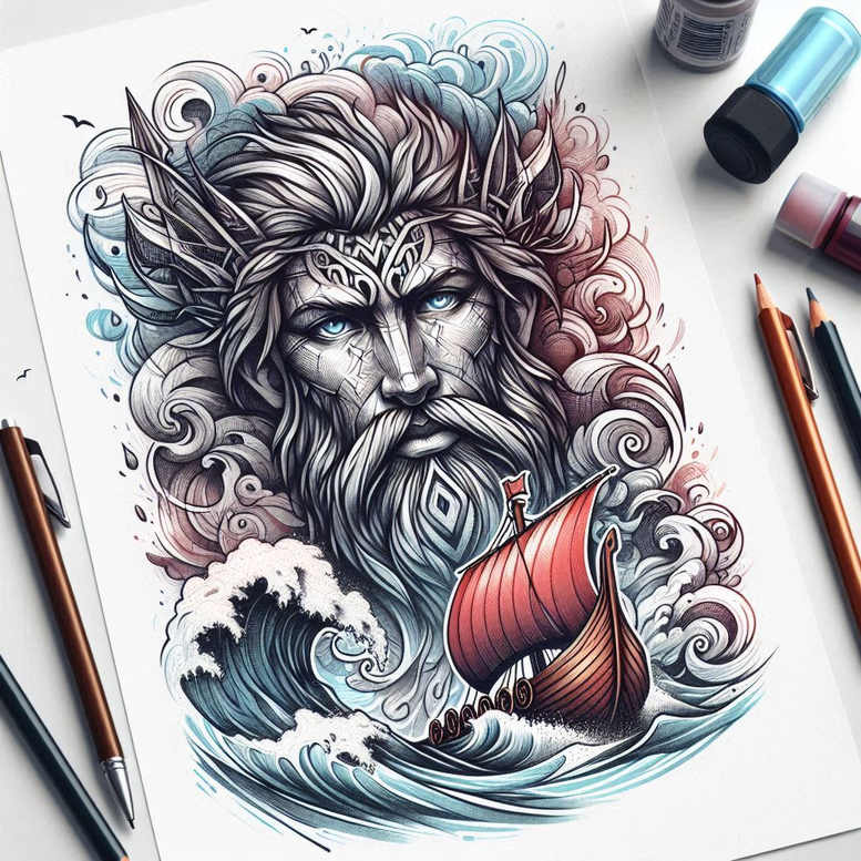 odin-power-tattoo-sinister-neotraditional-rich-blacks – tattoo design ideas free ai generated – Gallery: odin-inkby-ai