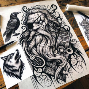 chaos-god-tattoo-desolate-neotraditional-classic-motifs – tattoo design ideas free ai generated – Gallery: odin-inkby-ai