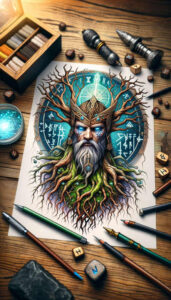 odin tattoo design ideas Realism soft highlights celestial for triceps