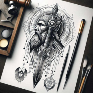 odin tattoo design ideas Realism high-resolution tattoo dark for full back