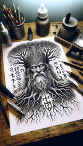 odin tattoo design ideas ethereal legendary embodying courage