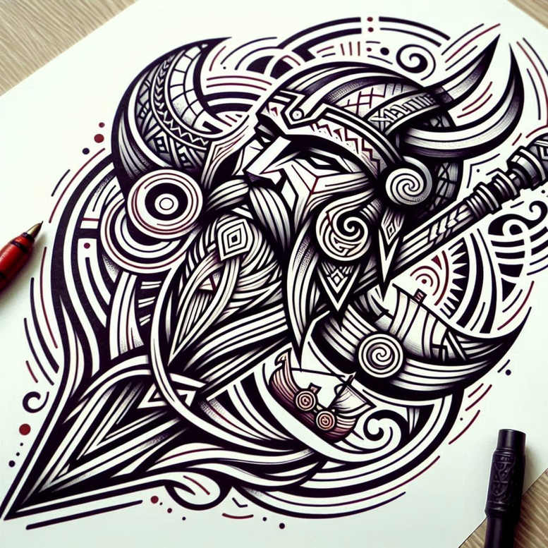 odin tattoo design ideas Realism smooth gradients mystical represents endurance
