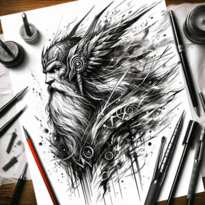 odin tattoo design ideas Realism illusion of depth power shows endurance