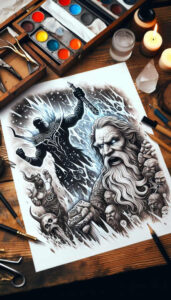 odin tattoo design ideas Realism natural contrast protector meaning determination