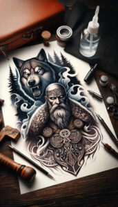 odin tattoo design ideas realistic contrast sacred resilience and power