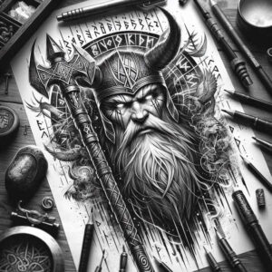odin tattoo design ideas Surrealism transcendent spiritual for neck