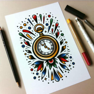 classic-symbols – tattoo design ideas free ai generated – no-fill – for-full-back – Gallery: old-school-neo-traditional-inkby-ai