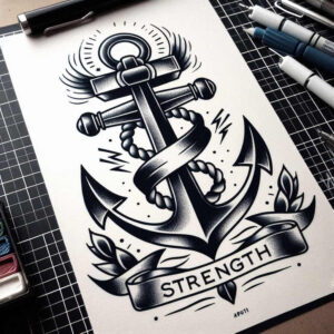 classic-symbols – tattoo design ideas free ai generated – plain-tattoo – for-upper-back – Gallery: old-school-neo-traditional-inkby-ai