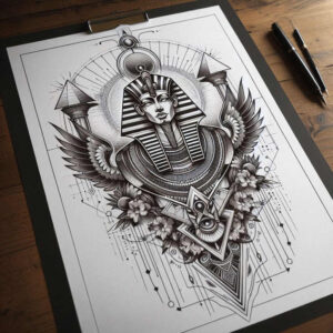 classic-tattoo – tattoo design ideas free ai generated – thin-line – for-elbow – Gallery: old-school-neo-traditional-inkby-ai