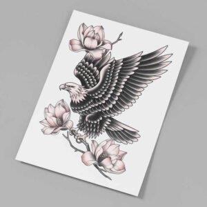 neotraditional-artistic – tattoo design ideas free ai generated – plain – for-upper-thigh – Gallery: old-school-neo-traditional-inkby-ai