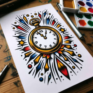 neotraditional-colorful – tattoo design ideas free ai generated – empty-space – for-toe – Gallery: old-school-neo-traditional-inkby-ai