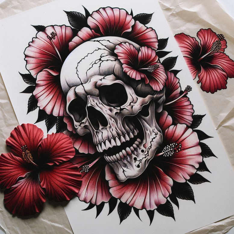 neotraditional-colorful – tattoo design ideas free ai generated – mini-geometry – for-hand – Gallery: old-school-neo-traditional-inkby-ai