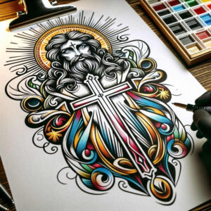 neotraditional-feminine-motifs – tattoo design ideas free ai generated – gentle-angle – for-fingers – Gallery: old-school-neo-traditional-inkby-ai