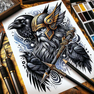 neotraditional-modern – tattoo design ideas free ai generated – no-excess – for-lower-back – Gallery: old-school-neo-traditional-inkby-ai