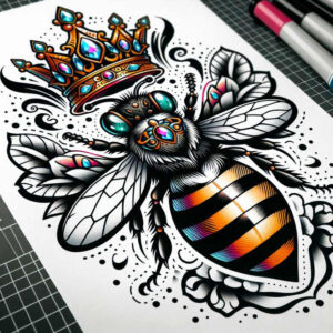 neotraditional-ornaments – tattoo design ideas free ai generated – fine-dot – for-upper-arm – Gallery: old-school-neo-traditional-inkby-ai