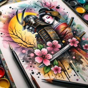 neotraditional-ornaments – tattoo design ideas free ai generated – no-background – for-shoulder – Gallery: old-school-neo-traditional-inkby-ai