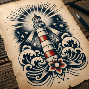 neotraditional-portraits – tattoo design ideas free ai generated – elegant – for-neck – Gallery: old-school-neo-traditional-inkby-ai