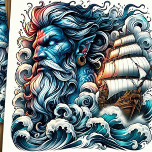 neotraditional-portraits – tattoo design ideas free ai generated – minimalist-script – for-ribs – Gallery: old-school-neo-traditional-inkby-ai